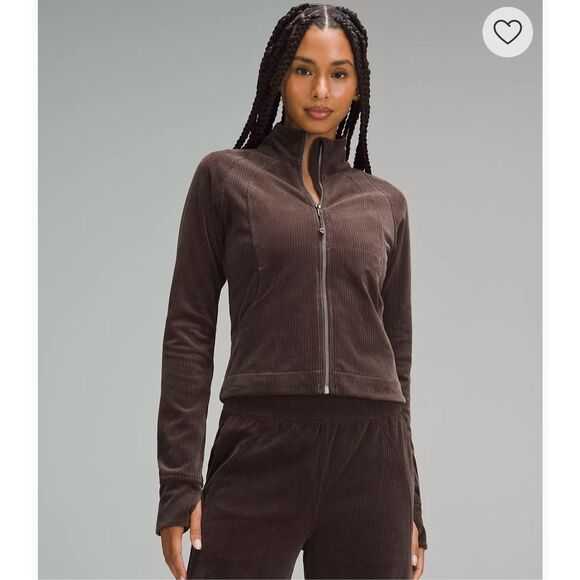 Lululemon Scuba Track Jacket Velvet Cord size 4 - Picture 1 of 6